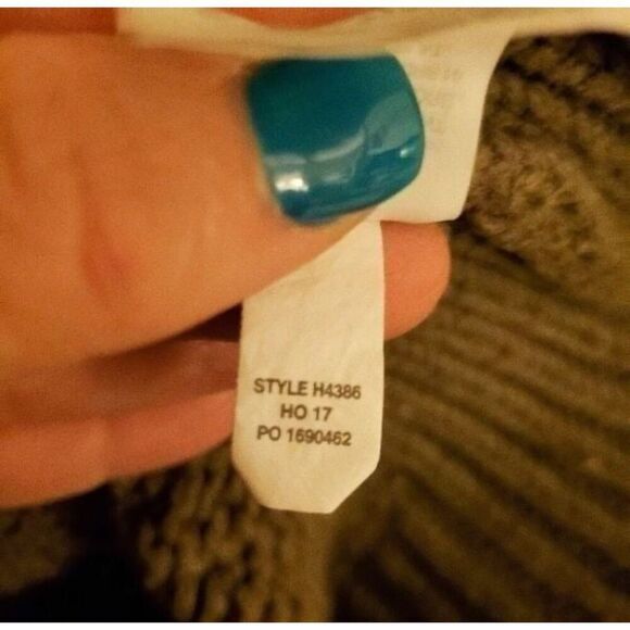 J.CREW Mock Neck Cable Knit Olive Brown Cropped Sweater Sz Small - Picture 7 of 7